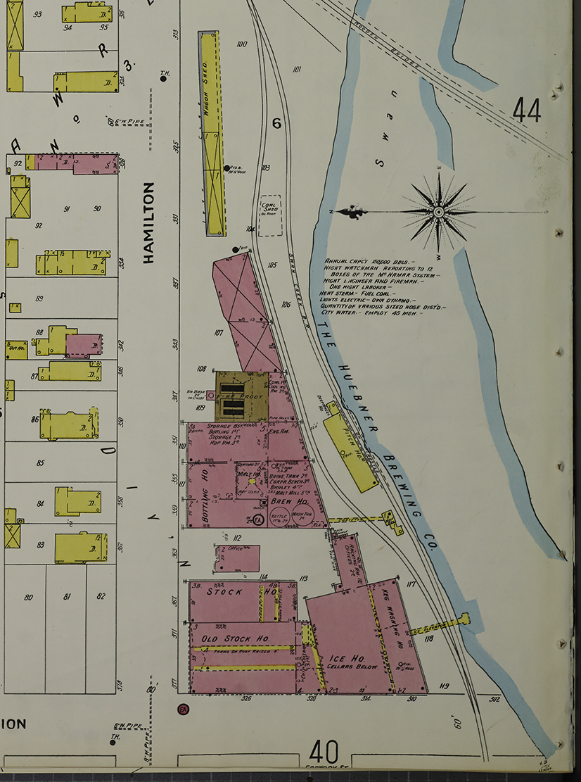 This view of the 1905 Sanborn map of Toledo showed a unique railroad name.